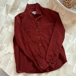 Velvet Corduroy Button Up